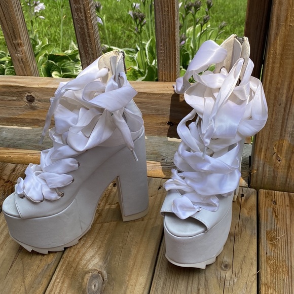 Dolls kill ballet bae platform heels YRU - Picture 3 of 6